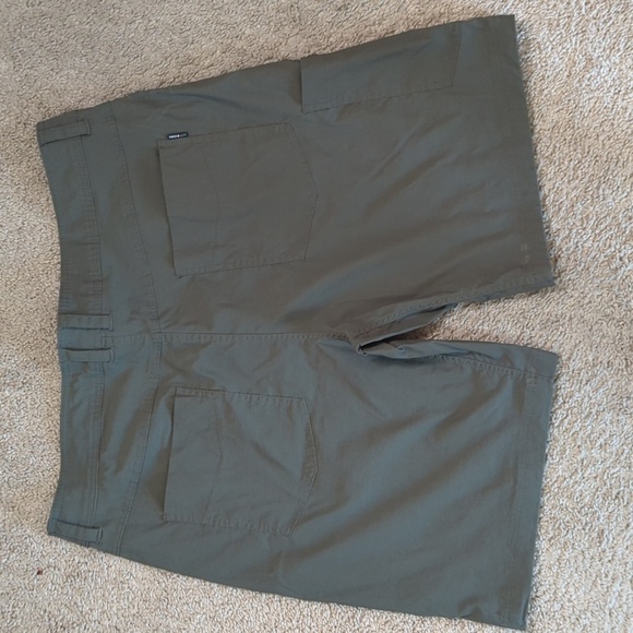 Swiss Alps Flat Front Hiking Shorts Olive Green Outdoors Lightweight Mens 42 - Picture 8 of 12